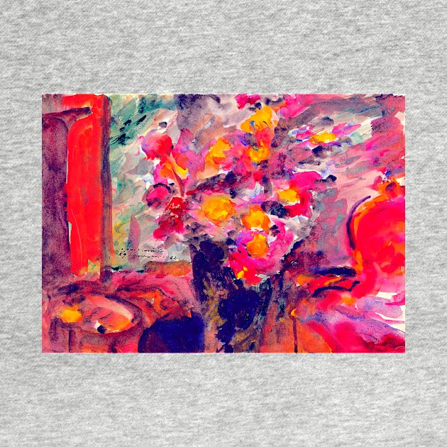 'Flower Vase' by Lovis Corinth REMASTERED TECHNICOLOR by FineArtMaster